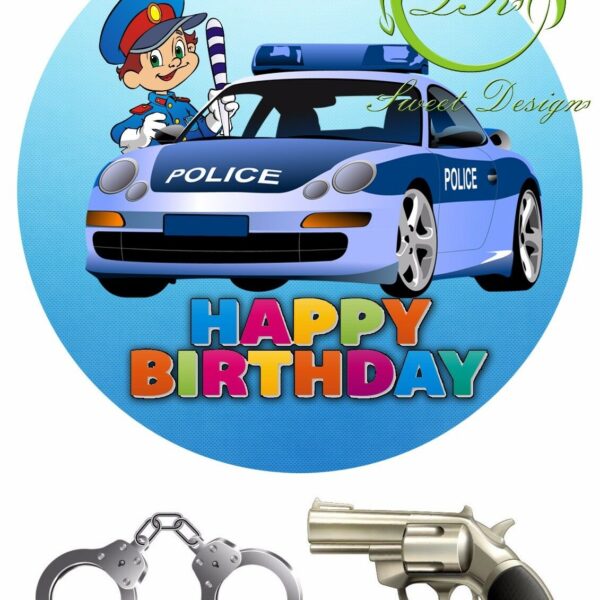 Polizei-TortenauflegerGeburtstagTortendeko-174062734031